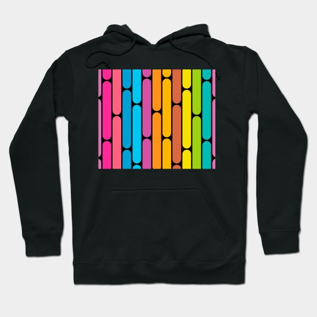 Retro Color Block Hoodie by timegraf